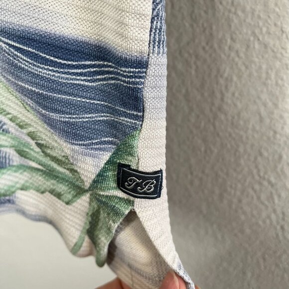 Tommy Bahama Vintage Mens Silk & Cotton Palm Tree Tropical Polo Shirt XL - Picture 8 of 11